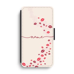 Kusjes: iPhone XS Max Flip Hoesje