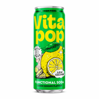 Vita Pop soda lemon ginger (12x 33cl)