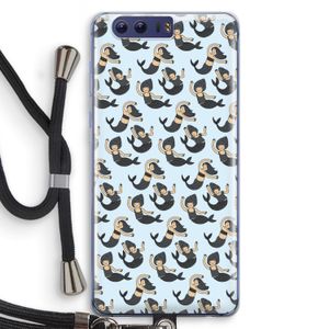 Zeemeermin: Honor 9 Transparant Hoesje met koord