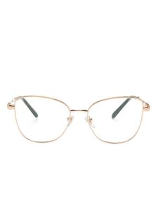 Bvlgari lunettes de vue à monture oversize - Or