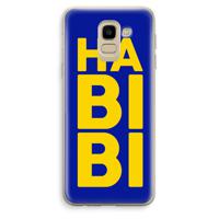 Habibi Blue: Samsung Galaxy J6 (2018) Transparant Hoesje