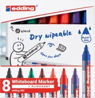 Whiteboardmarker edding 360 rond 1.5-3mm ass | 32 stuks