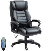 Ergonomische Bureaustoel - Gamestoel - Massagefunctie - Verstelbaar - Zwart - 66 cm x 68 cm x 112-120 cm - thumbnail