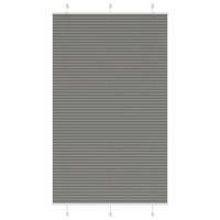 Pliss rolgordijn 120x200 cm stofbreedte 119,4 cm antraciet