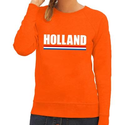 Bellatio Decorations Oranje Holland supporters sweater - trui - dames - Koningsdag - sport event Bellatio Decorations Oranje Holland supporters sweater - trui - dames - Koningsdag - sport event