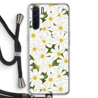 Summer Daisies: Oppo A91 Transparant Hoesje met koord