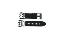 Horlogeband Diesel DZ4654 Nylon/perlon Zwart 24mm