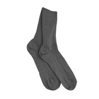 2-delige set katoenen sokken, antraciet Maat: 38/39