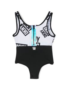 Dkny Kids maillot de bain à logo imprimé - Blanc