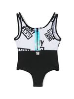 Dkny Kids maillot de bain à logo imprimé - Blanc