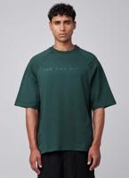 Off The Pitch Raglan Loose Fit T-Shirt Heren Donkergroen - Maat XS - Kleur: Donkergroen | Soccerfanshop