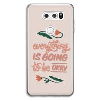 Optimistic flower girl: LG V30 Transparant Hoesje