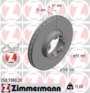 Remschijf Coat Z 250138020