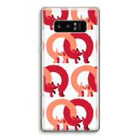 Dogs: Samsung Galaxy Note 8 Transparant Hoesje