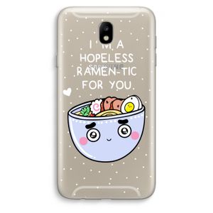 I'm A Hopeless Ramen-Tic For You: Samsung Galaxy J7 (2017) Transparant Hoesje