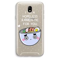 I'm A Hopeless Ramen-Tic For You: Samsung Galaxy J7 (2017) Transparant Hoesje