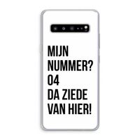 Da ziede van hier: Samsung Galaxy S10 5G Transparant Hoesje