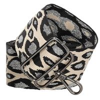 Beagles Schouderband Fashion Leopard Zilver - thumbnail