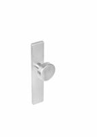 Intersteel Knop op rechthoekig blind langschild - RVS