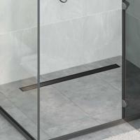 VidaXL Doucheafvoer 2-in-1 met 360° sifon zwart 90 cm