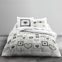 Beddengoedset TODAY Hartjes Wit Tweepersoonsbed 240 x 260 cm