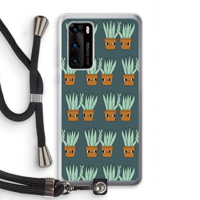 Sansevieria: Huawei P40 Transparant Hoesje met koord