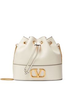 Valentino Garavani mini sac seau VLOGO Signature - Blanc