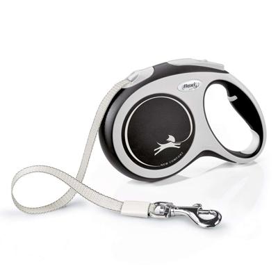 Flexi New COMFORT 8 m Zwart, Grijs Hond Intrekbare riem