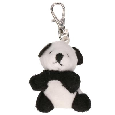 Nature Planet sleutelhanger - pluche panda knuffel dier - 5 cm