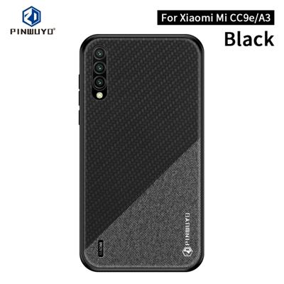 PINWUYO Honors-serie schokbestendige PC + TPU beschermende case voor Xiaomi mi CC9e/a3 (zwart)