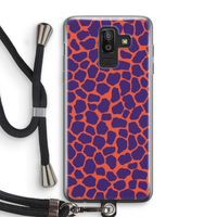 Purple Giraffe: Samsung Galaxy J8 (2018) Transparant Hoesje met koord