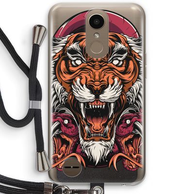 Tiger and Rattlesnakes: LG K10 (2017) Transparant Hoesje met koord