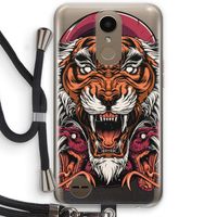Tiger and Rattlesnakes: LG K10 (2017) Transparant Hoesje met koord