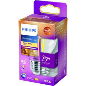 Philips Lighting 871951432419000 LED-lamp Energielabel D (A - G) E27 Kogel 2.5 W = 25 W Warmwit (Ø x l) 45 mm x 78 mm 1 stuk(s)