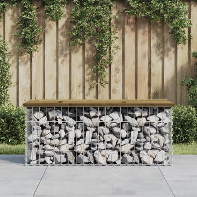 Tuinbank schanskorfontwerp 103x44x42 cm gempregneerd hout