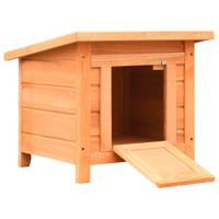 VidaXL Kattenhuis 50x46x43,5 cm massief grenenen vurenhout