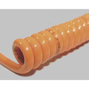 BKL Electronic 1506127 Spiraalkabel H07BQ-F 400 mm / 1600 mm 7 G 1.50 mm² Oranje 1 stuk(s)