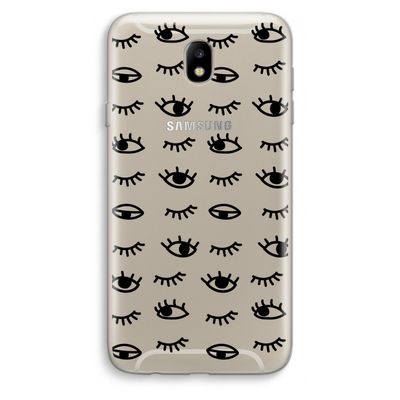 Eye pattern #2: Samsung Galaxy J7 (2017) Transparant Hoesje