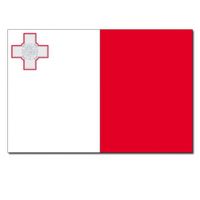 Gevelvlag/vlaggenmast vlag Malta 90 x 150 cm   -