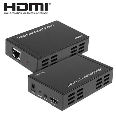 Full HD 1080P HDMI naar Extender verzender + ontvanger over een 100 meter CAT5E / CAT6 (TCP/IP)