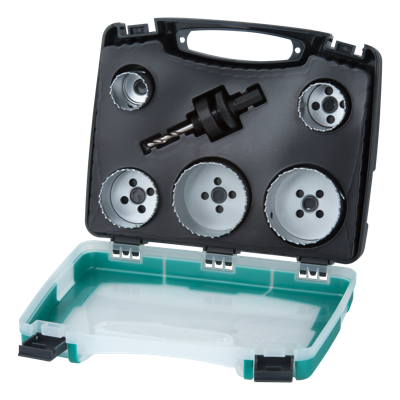 Wolfcraft Bimetalen gatenzaag-inzetstuk-set | "Sanitair" | Ø25-83mm | 6-delig | 1 set - 5422000
