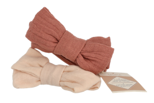 Bachca Paris Gauze Knot Elastic Bows Set 2 stuk Haar Accessoires 2 pc