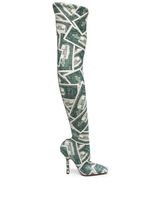 VETEMENTS cuissardes Million Dollar Boomerang 115 mm - Vert