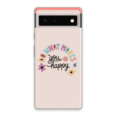 Happy days: Google Pixel 6 Transparant Hoesje
