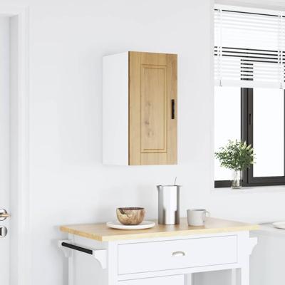 Keukenwandkast Porto bewerkt hout artisanaal eikenkleur