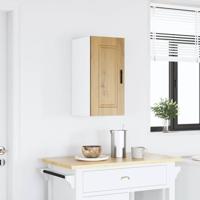 Keukenwandkast Porto bewerkt hout artisanaal eikenkleur