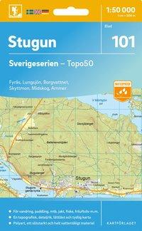 Wandelkaart - Topografische kaart 101 Sverigeserien Stugun | Norstedts