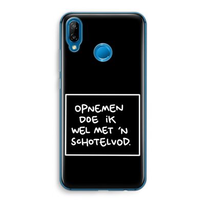 Schotelvod: Huawei P20 Lite Transparant Hoesje