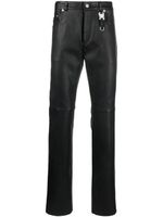 1017 ALYX 9SM pantalon en cuir à coupe droite - Noir