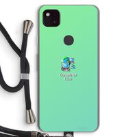 Win98: Pixel 4a 5G Transparant Hoesje met koord